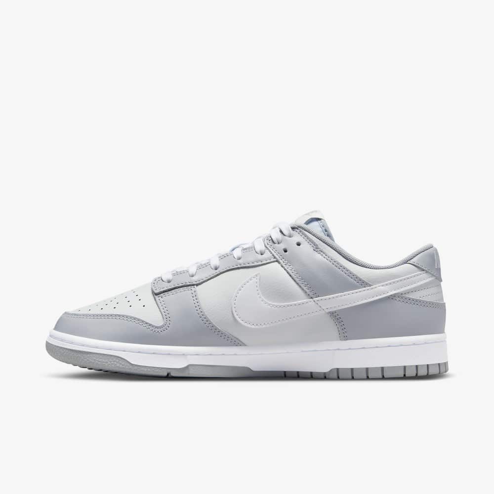 nike dunk low two tone grey release date